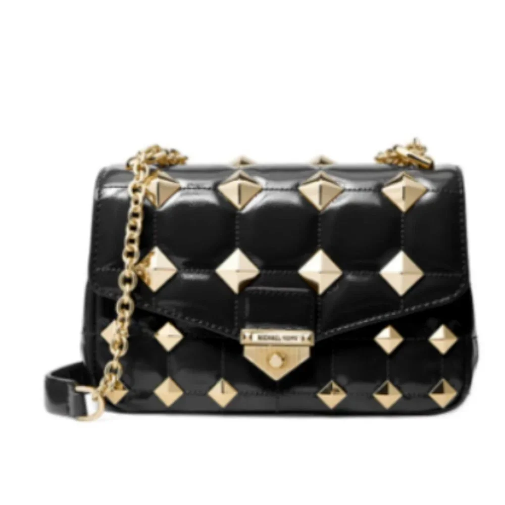 MICHAEL KORS SoHo Small Studded Quilted Leather Shoulder Bag MSRP$458